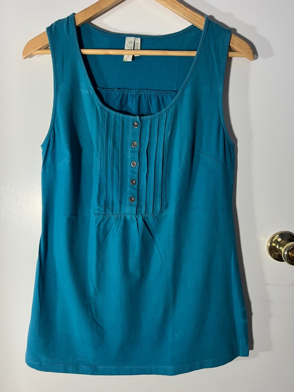 Sahalie Teal Tunic Tank Top size Small